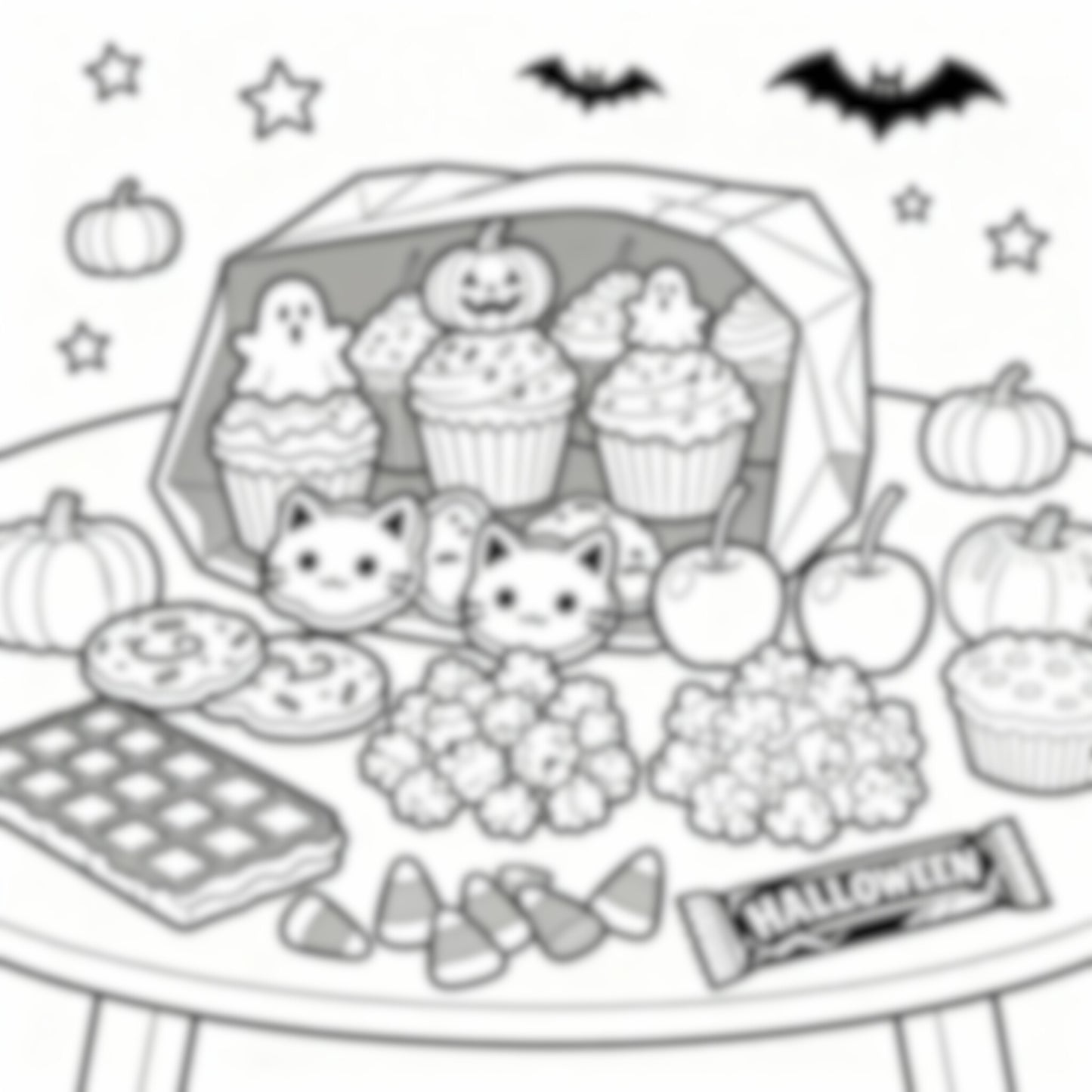 My Halloween coloring book