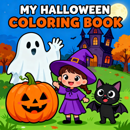 My Halloween coloring book