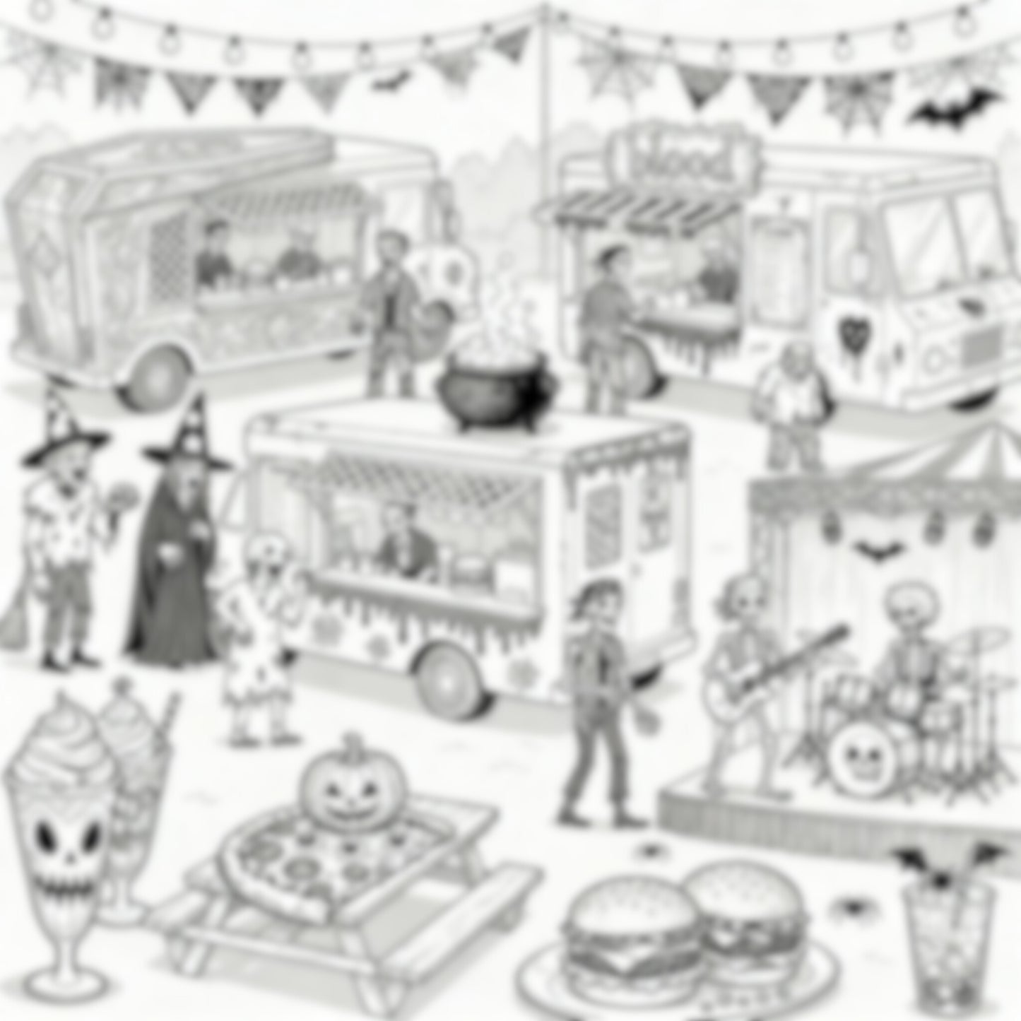Halloween coloring adventure
