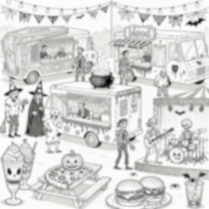 Halloween coloring adventure